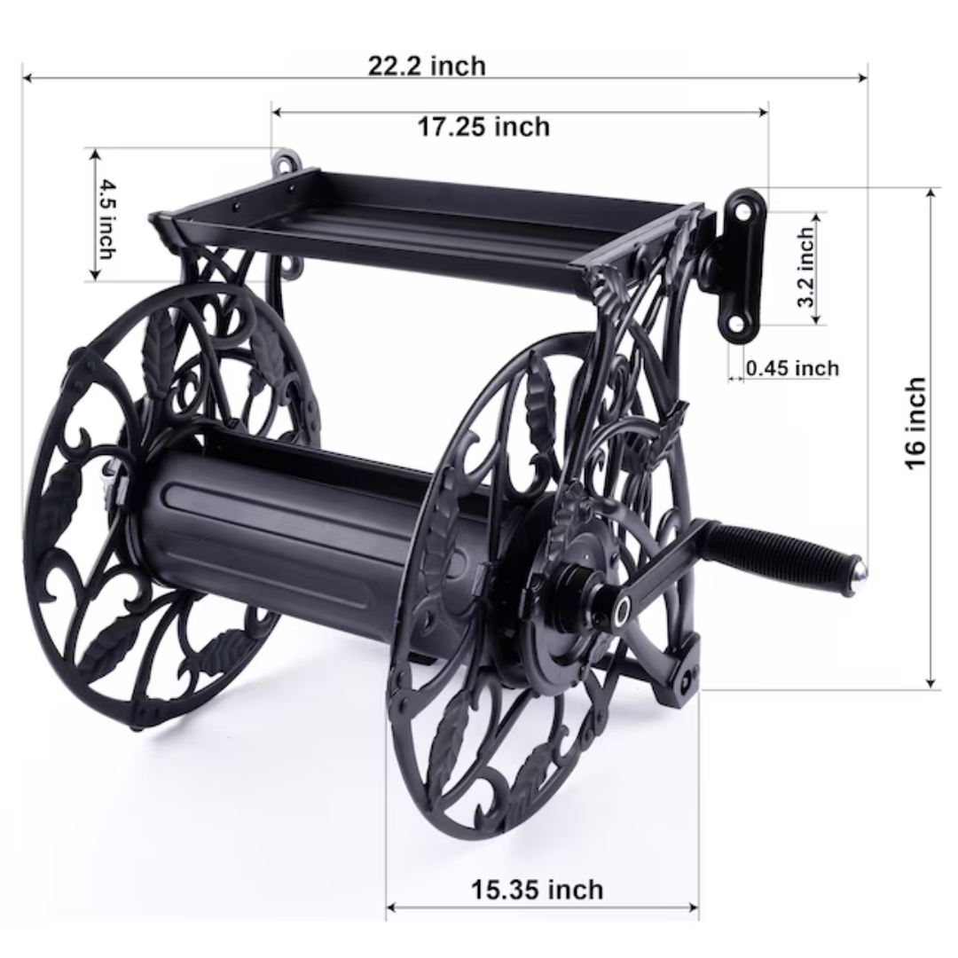 Apache Aluminum 125-ft Wall-mount Hose Reel